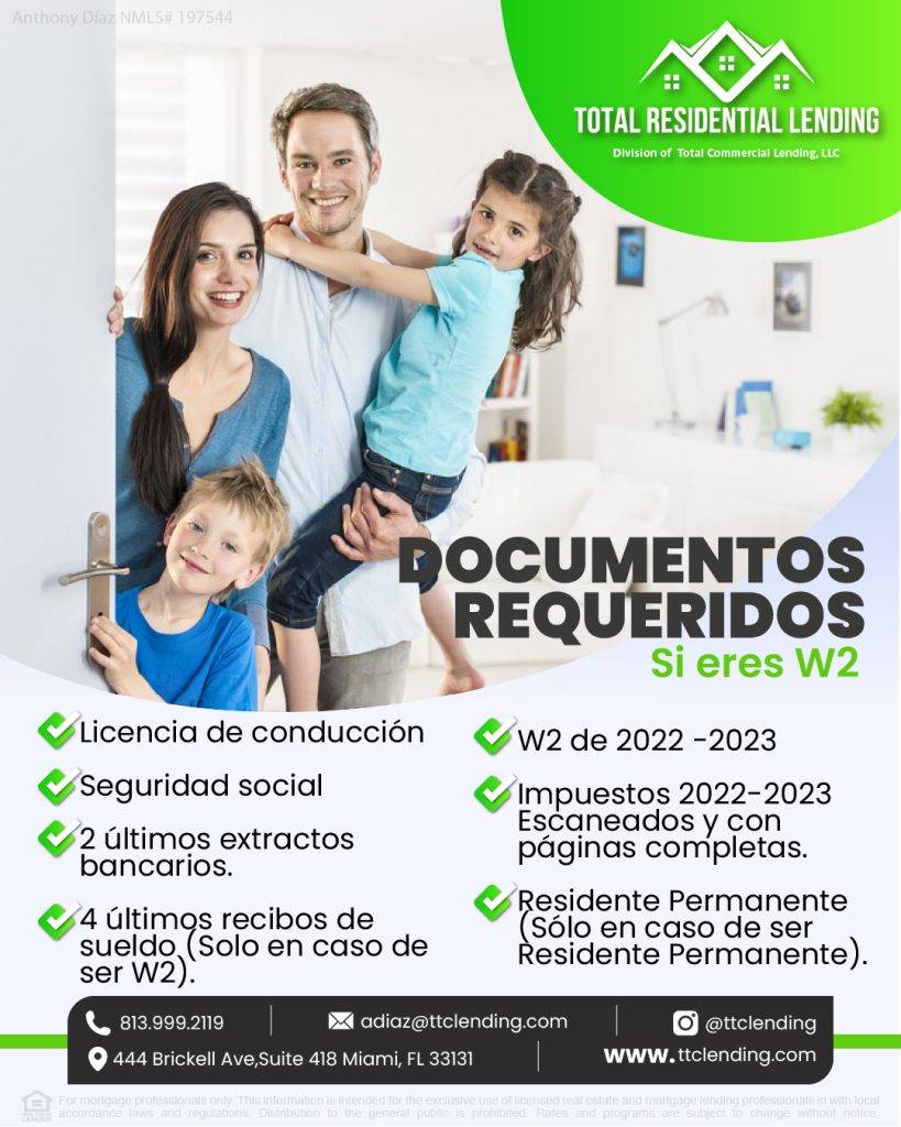 Documentos requeridos en una solicitud de préstamo