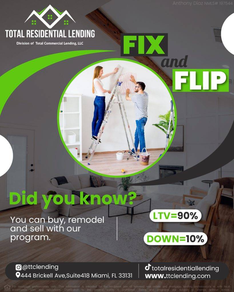 Buy and sell with the Fix and Flip loan program